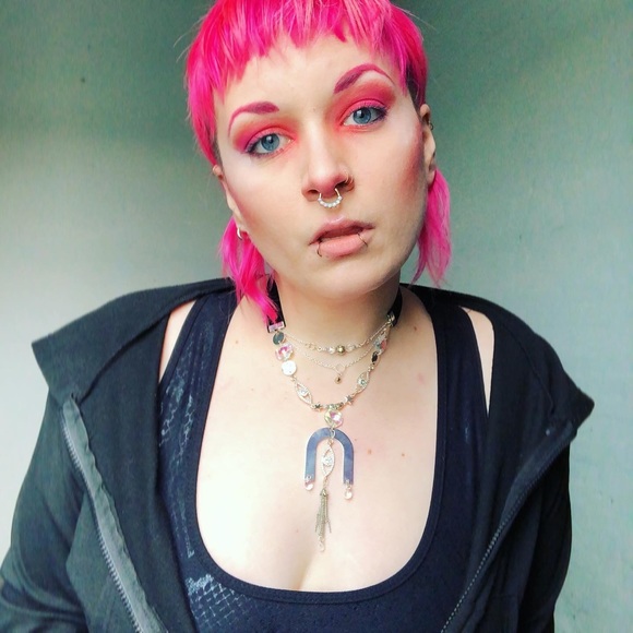 “You’re Pretty When You Cry” Handmade Swarovski Crystal & Velvet Necklace - Picture 11 of 14